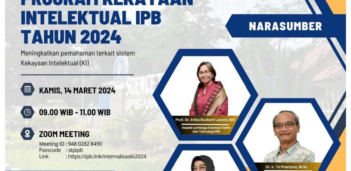 Internalisasi Program Kekayaan Intelektual IPB Tahun 2024