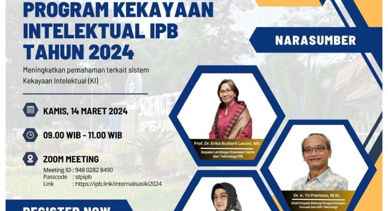 Internalisasi Program Kekayaan Intelektual IPB Tahun 2024