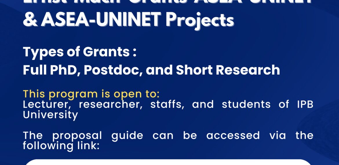 IPB Letter - Pemberitahuan [Penting] Informasi Call for Applicants ASEA-UNINET Scholarship