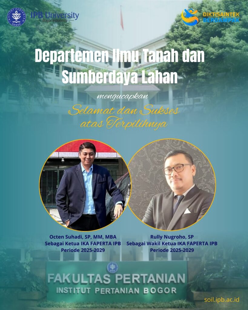 Selamat dan Sukses atas terpilihnya Octen Suhadi, SP, MM, MBA dan Rully Nugroho, SP. Sebagai Ketua IKA FAPERTA IPB periode 2025-2029